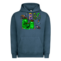Pigment Midnight Navy boo drink Urban Hoodie - CowhideDigitalArt