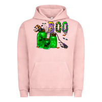 Pigment Salmon boo drink Urban Hoodie - CowhideDigitalArt