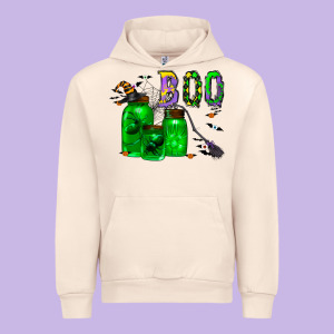 Boo Drink Urban Hoodie Designed By Cowhidedigitalart