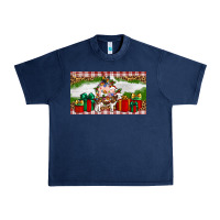 Navy Stocked christmas farm Urban Heavy Tee - Artiststas