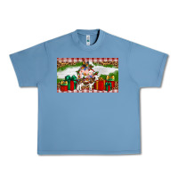 Pebble Blue Stocked christmas farm Urban Heavy Tee - Artiststas