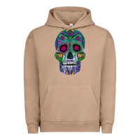 Pigment Burro sugar skull Urban Hoodie - FaDigitalArtStudio