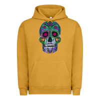Pigment Peanut Butter sugar skull Urban Hoodie - FaDigitalArtStudio