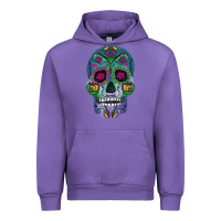Tulip sugar skull Urban Hoodie - FaDigitalArtStudio