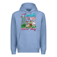 Colony Blue Small Town Easter Day Premium Hoodie - Neo Western