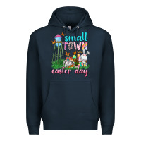 Navy Small Town Easter Day Premium Hoodie - Neo Western