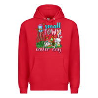 Red Small Town Easter Day Premium Hoodie - Neo Western