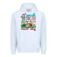 White Small Town Easter Day Premium Hoodie - Neo Western