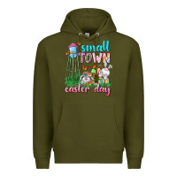 Army Green Small Town Easter Day Premium Hoodie - Neo Western