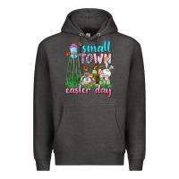 Charcoal Heather Small Town Easter Day Premium Hoodie - Neo Western