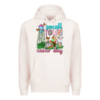 Pale Pink Small Town Easter Day Premium Hoodie - Neo Western