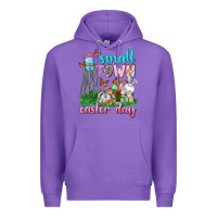 Purple Small Town Easter Day Premium Hoodie - Neo Western