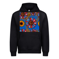 Black usa sunflowers seamless pattern Urban Hoodie - HRA Design Shop