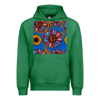 Emerald usa sunflowers seamless pattern Urban Hoodie - HRA Design Shop