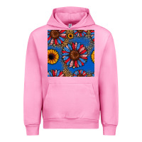 Fuchsia Pink usa sunflowers seamless pattern Urban Hoodie - HRA Design Shop