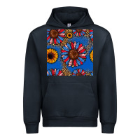 Navy usa sunflowers seamless pattern Urban Hoodie - HRA Design Shop