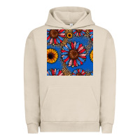 Pigment French Oak usa sunflowers seamless pattern Urban Hoodie - HRA Design Shop