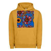 Pigment Peanut Butter usa sunflowers seamless pattern Urban Hoodie - HRA Design Shop