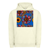 Pigment Pistachio usa sunflowers seamless pattern Urban Hoodie - HRA Design Shop