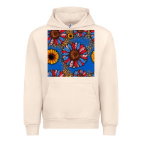 Sandshell usa sunflowers seamless pattern Urban Hoodie - HRA Design Shop