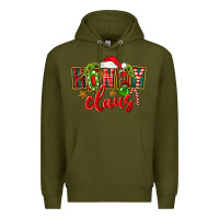 Army Green christmas honey claus Premium Hoodie - FaDigitalArtStudio