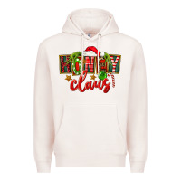 Pale Pink christmas honey claus Premium Hoodie - FaDigitalArtStudio