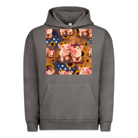 Pigment Tornado american pigs seamless pattern Urban Hoodie - HRA Design Shop