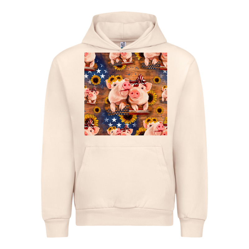 American Pigs Seamless Pattern Urban Hoodie by HRA Design Shop | Teevron