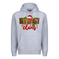 Heather Grey christmas honey claus Premium Hoodie - FaDigitalArtStudio