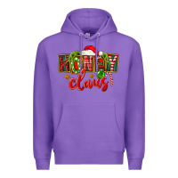 Purple christmas honey claus Premium Hoodie - FaDigitalArtStudio