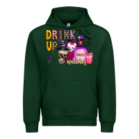 Forest Green drink up witches Urban Hoodie - CowhideDigitalArt
