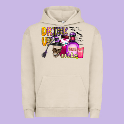 Drink Up Witches Urban Hoodie Designed By Cowhidedigitalart