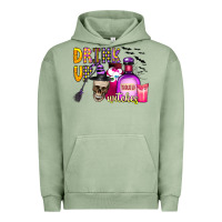 Pigment Oil Green drink up witches Urban Hoodie - CowhideDigitalArt