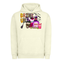 Pigment Pistachio drink up witches Urban Hoodie - CowhideDigitalArt