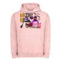 Pigment Salmon drink up witches Urban Hoodie - CowhideDigitalArt