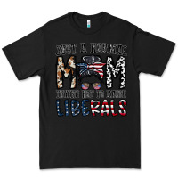 Black just a regular mom trying not to raise liberals Premium Tee - CowhideDigitalArt