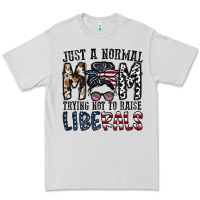 Dove Grey just a regular mom trying not to raise liberals Premium Tee - CowhideDigitalArt