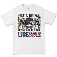White just a regular mom trying not to raise liberals Premium Tee - CowhideDigitalArt