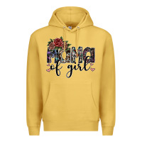 Antique Gold mama of girl Premium Hoodie - SublimationCraftShop