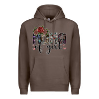 Coffee mama of girl Premium Hoodie - SublimationCraftShop