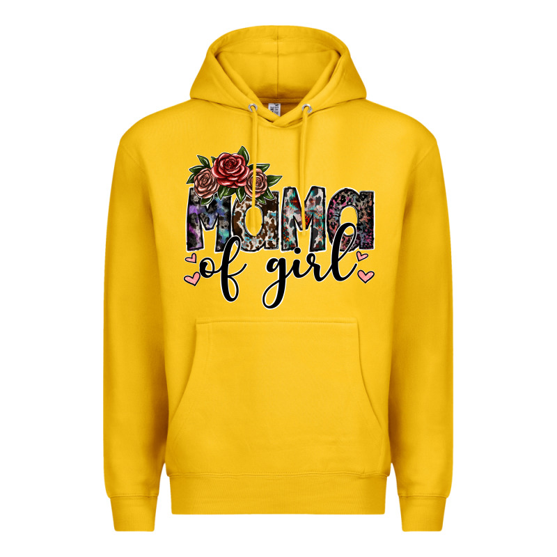 Mama Of Girl Premium Hoodie by SublimationCraftShop | Teevron