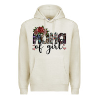 Oatmeal Heather mama of girl Premium Hoodie - SublimationCraftShop