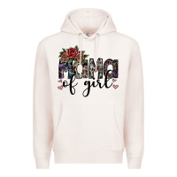 Pale Pink mama of girl Premium Hoodie - SublimationCraftShop