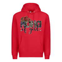 Red mama of girl Premium Hoodie - SublimationCraftShop
