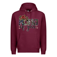 Burgundy mama of girl Premium Hoodie - SublimationCraftShop