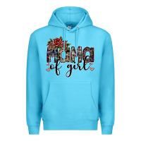 Ocean Blue mama of girl Premium Hoodie - SublimationCraftShop