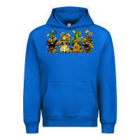 Cobalt sunflower gnomies Urban Hoodie - FaDigitalArtStudio