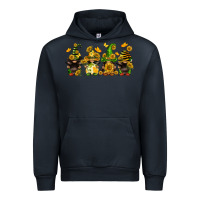Navy sunflower gnomies Urban Hoodie - FaDigitalArtStudio