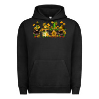 Pigment Black sunflower gnomies Urban Hoodie - FaDigitalArtStudio