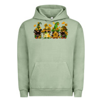 Pigment Oil Green sunflower gnomies Urban Hoodie - FaDigitalArtStudio